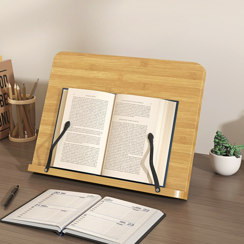 Laptop Extra Accessories - Supporto per Libri in Legno, Supporto