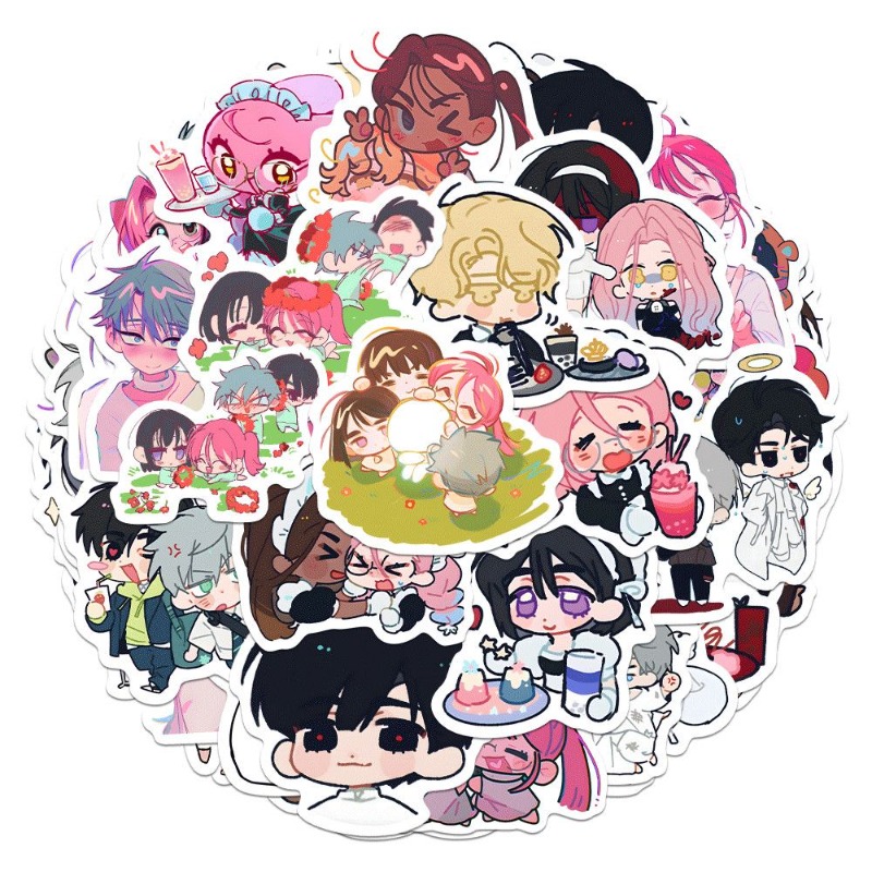 Laptop Accessories For Gift - Set di 80 Adesivi Cartoon Anime