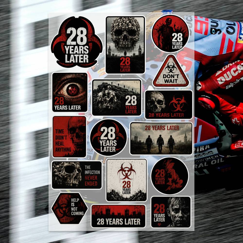 Laptop Accessories Wallpaper - Adesivi Moto 28 Y-ears Later, Adesivi