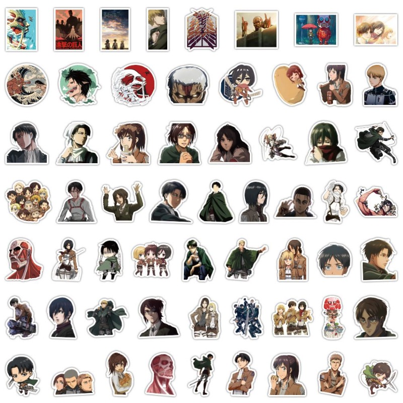 60 Pezzi Adesivi Anime Attack  - Laptop Accessories Case recensione e prezzo